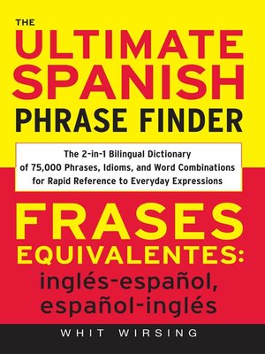 cover image of The Ultimate Spanish Phrase Finder